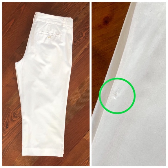 LAUNDRY BY DESIGN Cropped white cotton pants - Picture 3 of 3